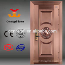 ISO9001 exterior main door luxury metal doors for villa